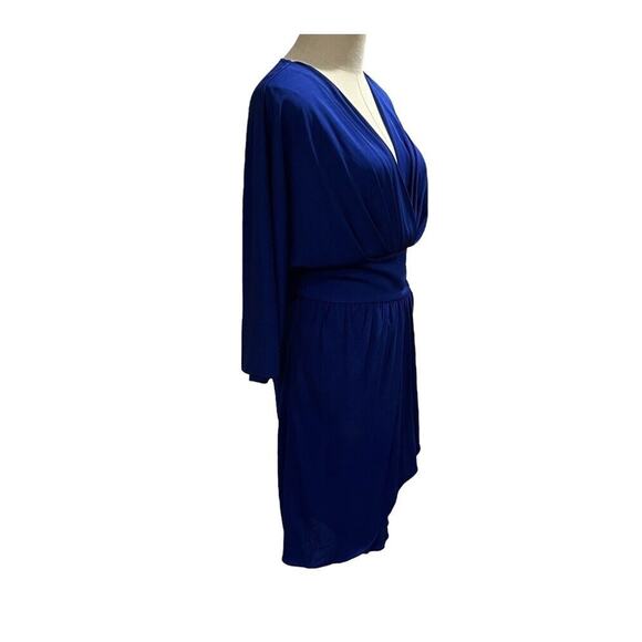 Diane von Furstenberg DVF Royal Blue Barrington Waist Slimming Faux Wrap Dress 8 - Picture 10 of 16